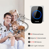CACAZI Wireless Waterproof Doorbell - ciddtechnology