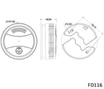 FD Wireless control Smoke Detector - ciddtechnology