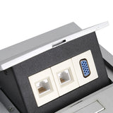 Table Desktop Outlet with Improved Recessed Box - ciddtechnology