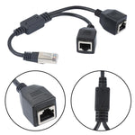 1 Male to 2 Female Ethernet Network Splitter - ciddtechnology