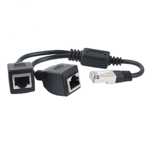 1 Male to 2 Female Ethernet Network Splitter - ciddtechnology